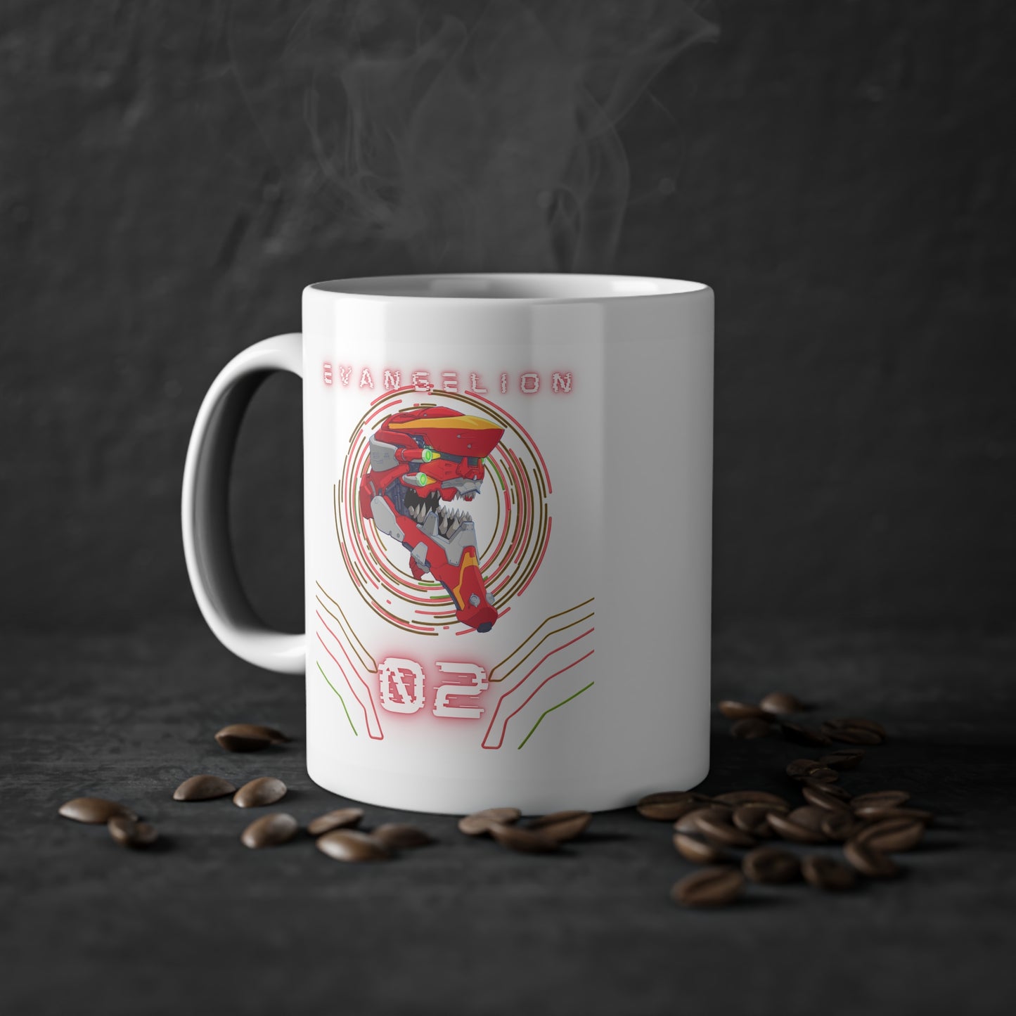 Neon Genesis Evangelion Mug - Blueprint Eva-02