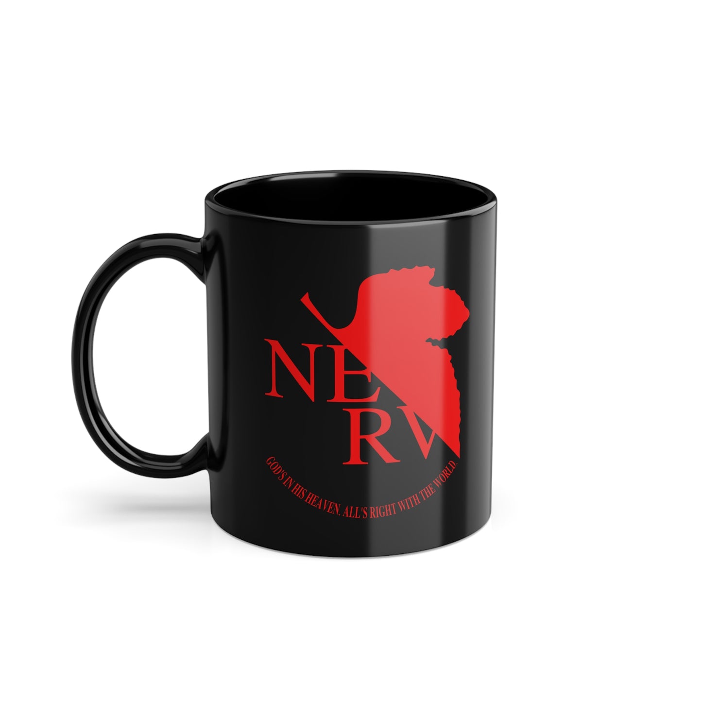 Neon Genesis Evangelion Mug - NERV (Black)