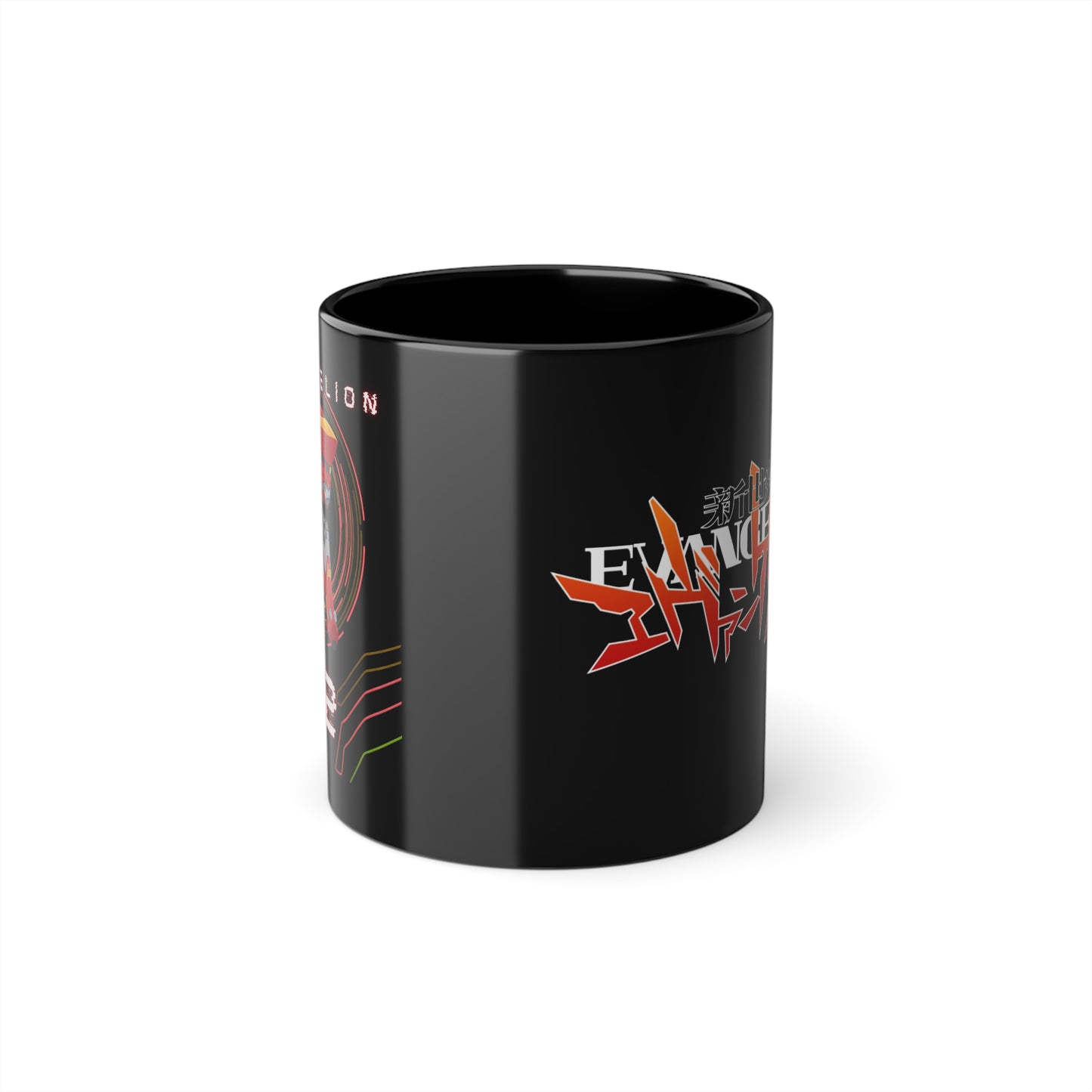 Neon Genesis Evangelion Mug - Blueprint Eva-02 (Black)